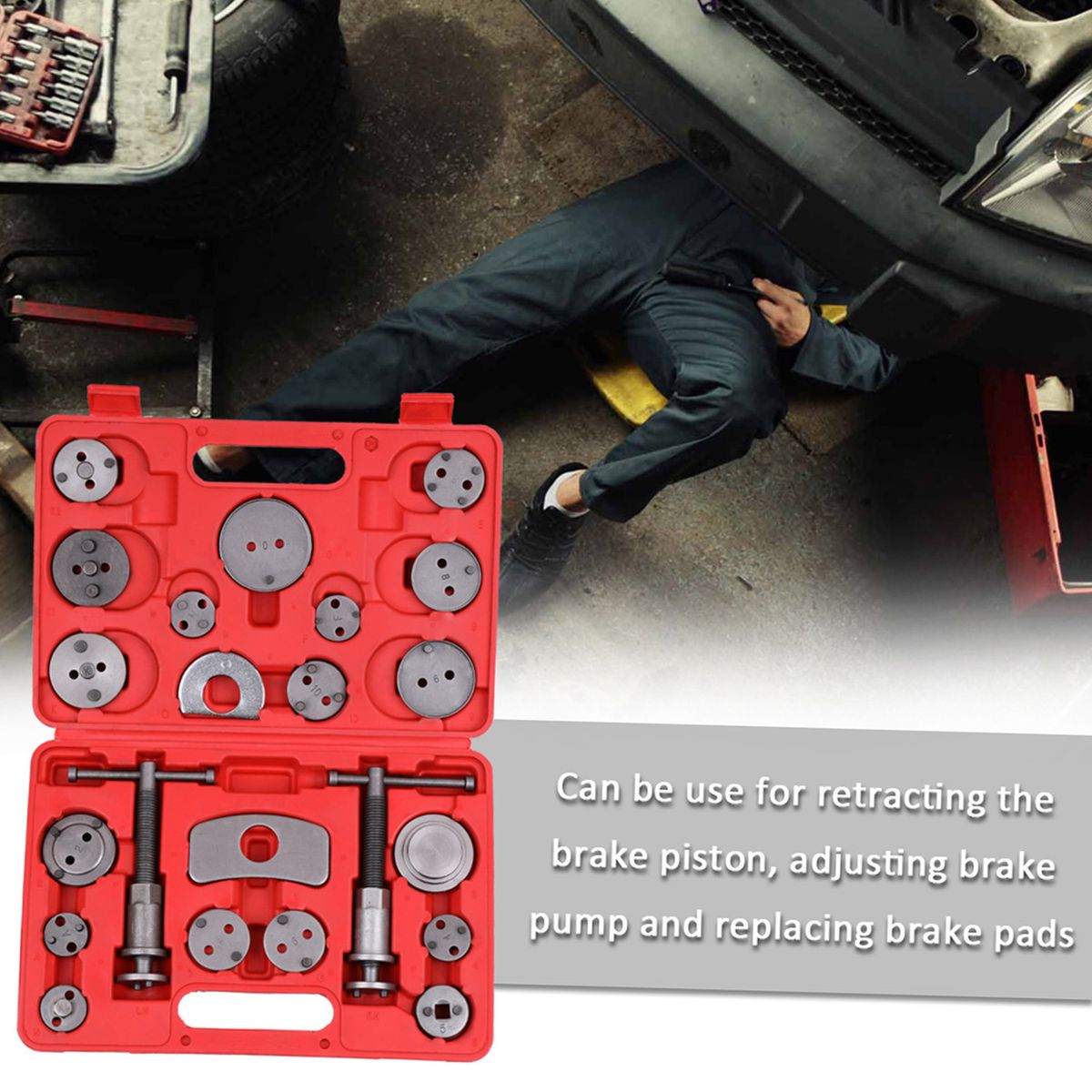 22pcs Auto Universal Disc Brake Caliper Car Wind Back Pad