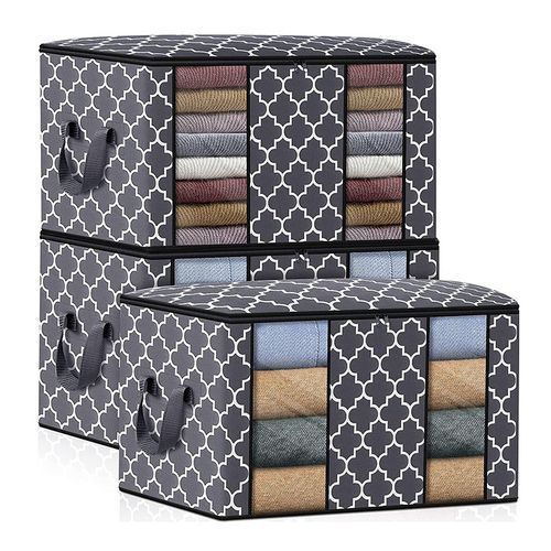 Clothes Storage Bag (3 Pcs/100 Liters) Large Capacity With