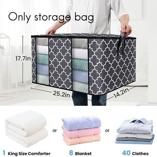 Clothes Storage Bag (3 Pcs/100 Liters) Large Capacity With