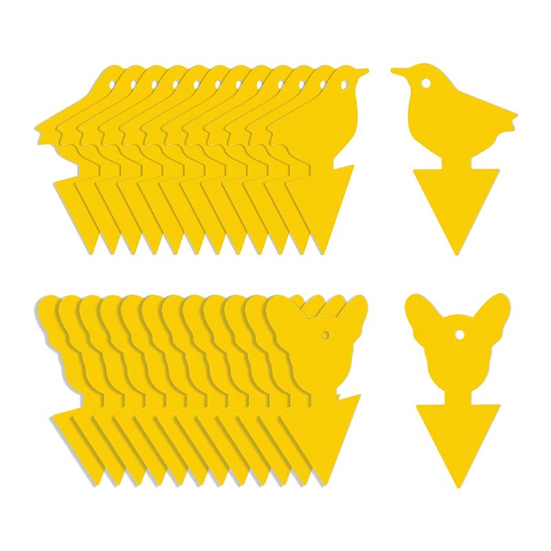 24 Pcs Sticky Traps for Fruit Fly,Whitefly,Fungus