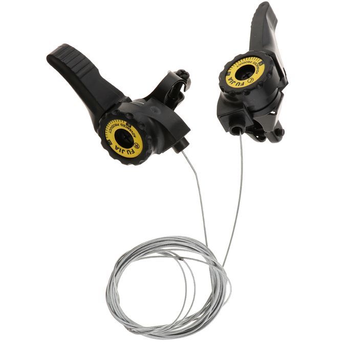 2 Pair Aluminium Alloy 15/18/21 Speeds Thumb Shifter Friction Gear