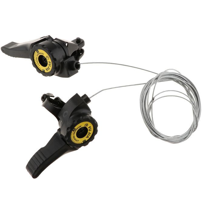 2 Pair Aluminium Alloy 15/18/21 Speeds Thumb Shifter Friction Gear