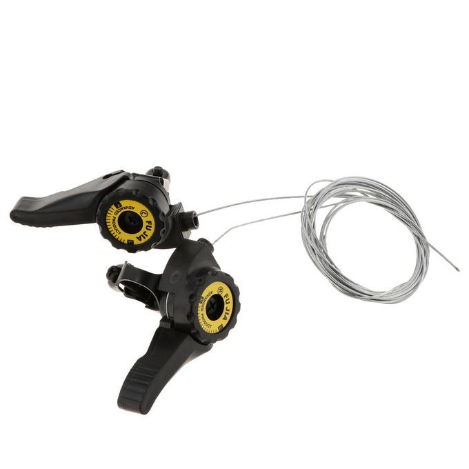 2 Pair Aluminium Alloy 15/18/21 Speeds Thumb Shifter Friction Gear