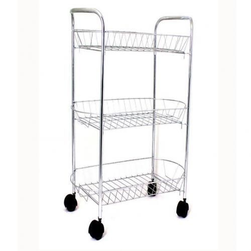 3 Tier Kitchen Trolley With Wheel