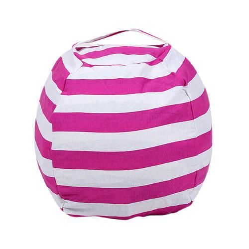 (Rose Red) Large Stuffed Animal Toys Storage Bean Organizer Bag Kids Bean Cover Seat Chair