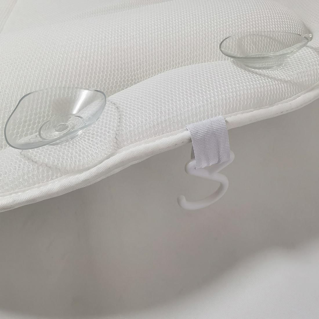 White Butterfly Bath Pillow Breathable Bathroom Cushion