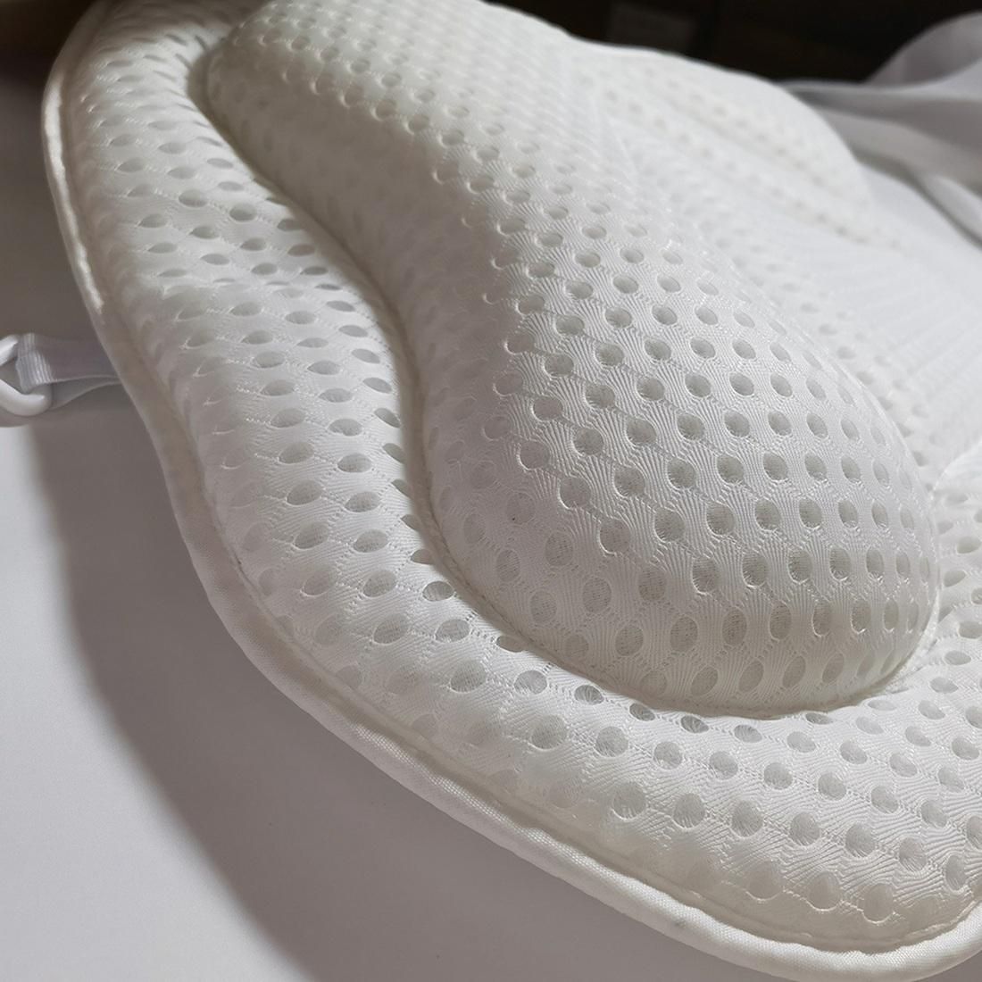 White Butterfly Bath Pillow Breathable Bathroom Cushion