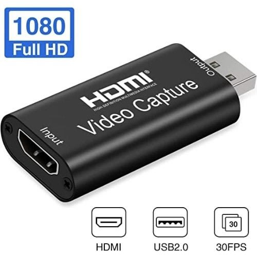 Audio Video Capture Card Hdmi To Usb 2.0 - Converter For Gaming Streaming Live