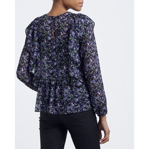 Ruffle Dobby Blouse