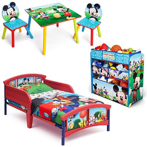 Mickey Mouse Disney 3 Piece Toddler Bedroom Bundle
