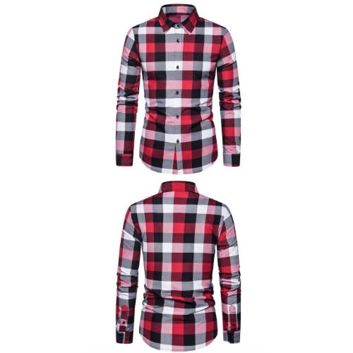 Men's Long-sleeved Shirt - Multicolor