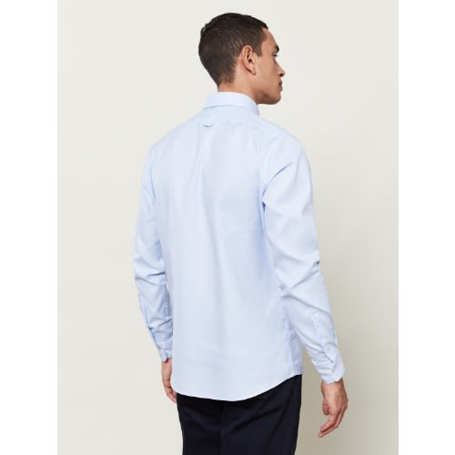 Royal Oxford Slim Fit Blue Single Cuff Shirt