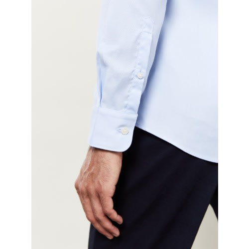 Royal Oxford Slim Fit Blue Single Cuff Shirt