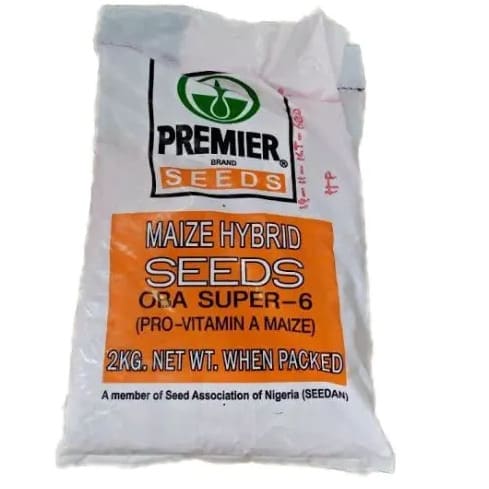 Oba Super-6 Hybrid Maize Seeds - Pro-vitamin A Maize - 2kg