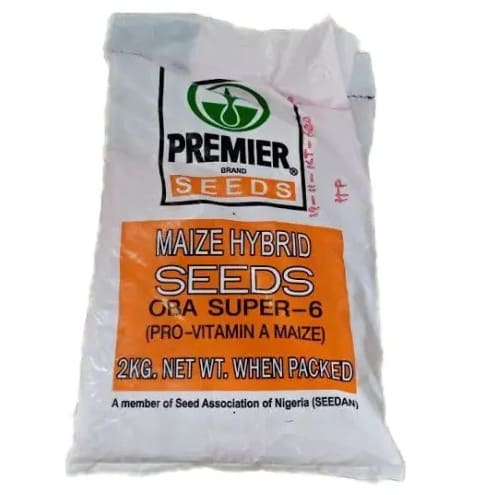 Oba Super-6 Hybrid Maize Seeds - Pro-vitamin A Maize - 2kg
