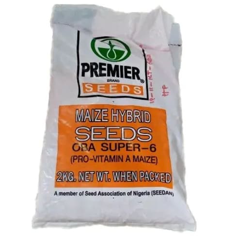 Oba Super-6 Hybrid Maize Seeds - Pro-vitamin A Maize - 2kg