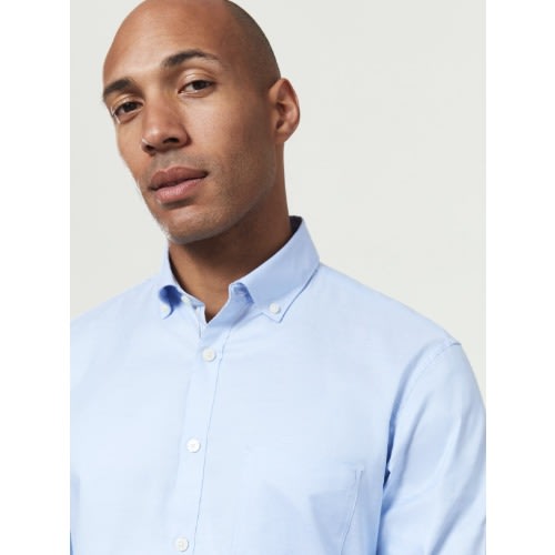 Oxford Selvedge Slim Fit Blue Shirt