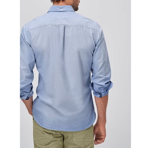 Pure Cotton Oxford Shirt - Plus - Sky Blue