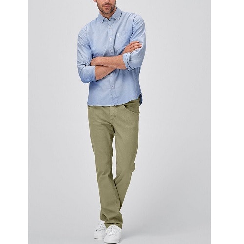 Pure Cotton Oxford Shirt - Plus - Sky Blue