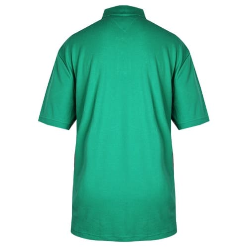 Men's Two-button Plain Mesh Polo Top - Green