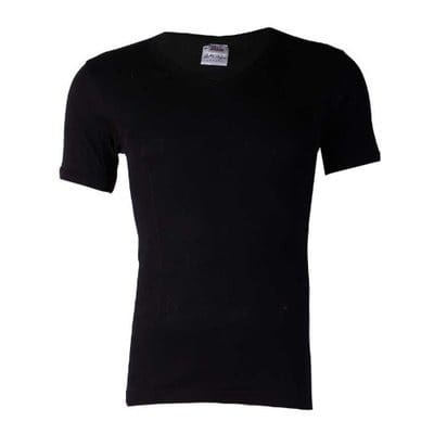 Men's Plain Short Sleeve T-Shirt - Black