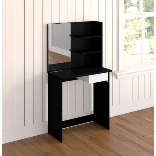 Vanity With Mirror - Brown