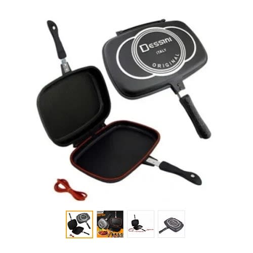 Double Sided Non-stick Pressure Grill Pan - 32cm