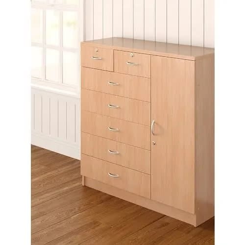 Gentleman's Chest - Beech - 7 Drawer