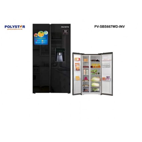 Side By Side Inverter Refrigerator With Water Despenser
