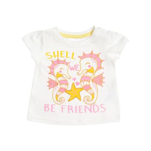 Girl Printed Shell We Be Friends T-shirt