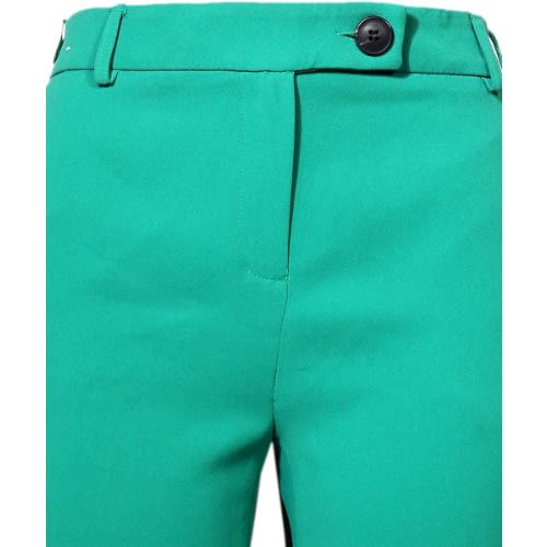 Smart Slim Leg Trousers - Green
