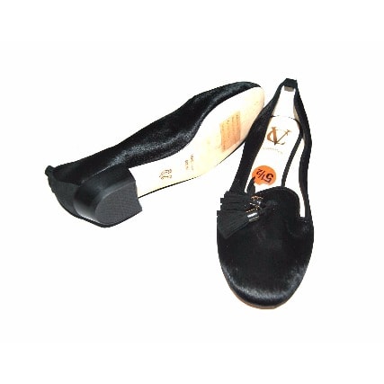 Big Girls Decorative Flat Shoe - Black