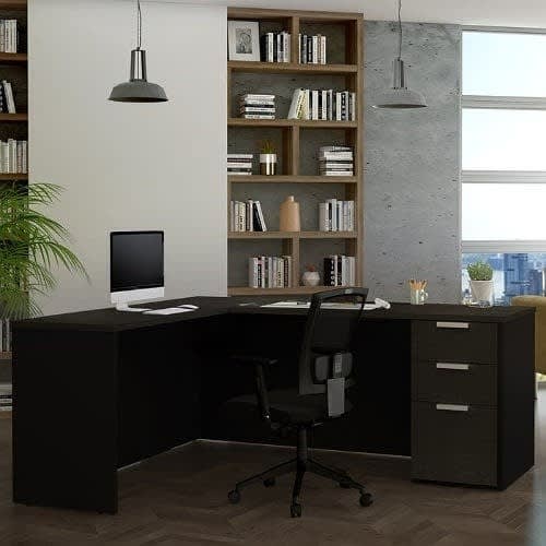 Sadia-nk- Modern Writing Desk - Grey & White