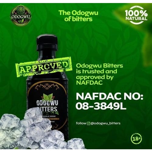 Odogwu Bitters Herbal Alcoholic Drink - 200ml - 12pieces