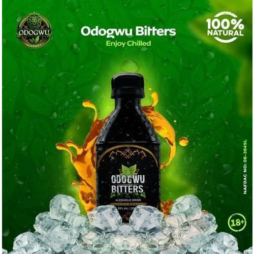Odogwu Bitters Herbal Alcoholic Drink - 200ml - 12pieces