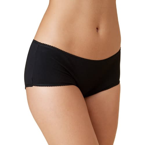 Ladies' Premium Cotton Boyshorts 5pc - Black