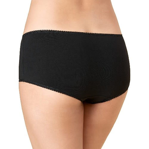 Ladies' Premium Cotton Boyshorts 5pc - Black