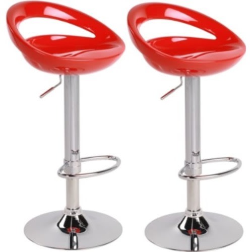 Kitchen Bar Stool -Set Of 2  -Red