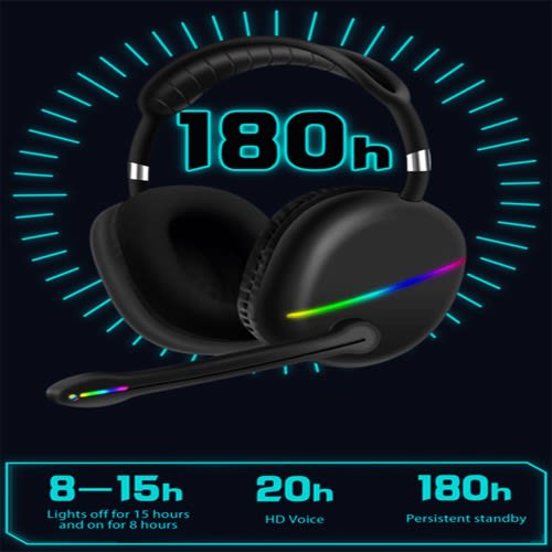 Wireless Gaming Headset- Black