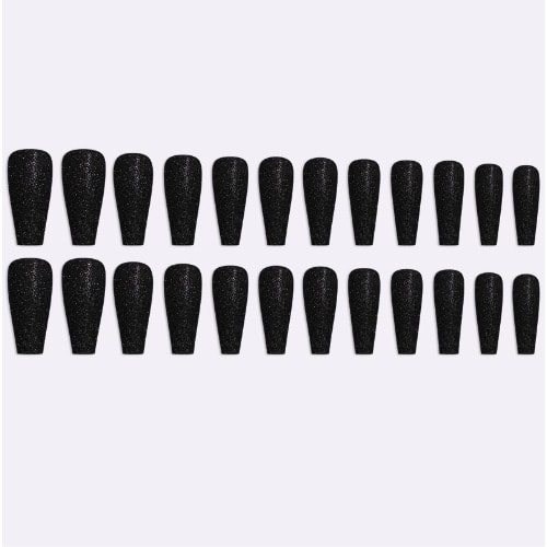 Ballet Coffin Full Cover Long Press-on Nail Tips -Sm14201205 - 24 Pieces