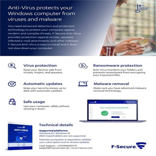 F-Secure Anti-virus For 1-PC