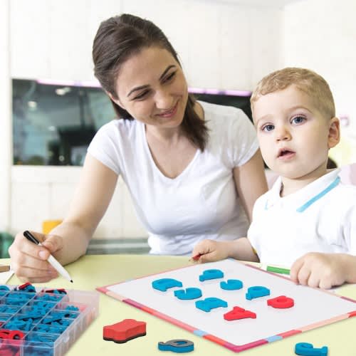 Classroom Magnetic Letters Kit With Double-sided Magnetic Board - 239 Pieces
