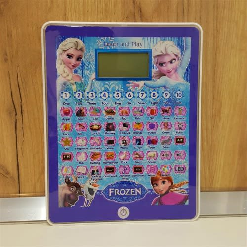 Kids' Frozen Learning Toy Pad With Lcd Display, Music And Led Light