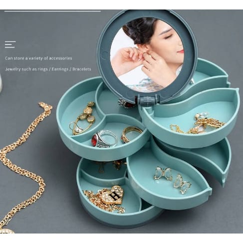 Rotating Jewelry Organizer Box