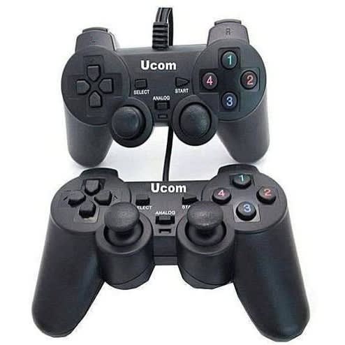 2 Usb Wire Joystick Pad Game Controller For Pc Laptop Desktop Computer - Black