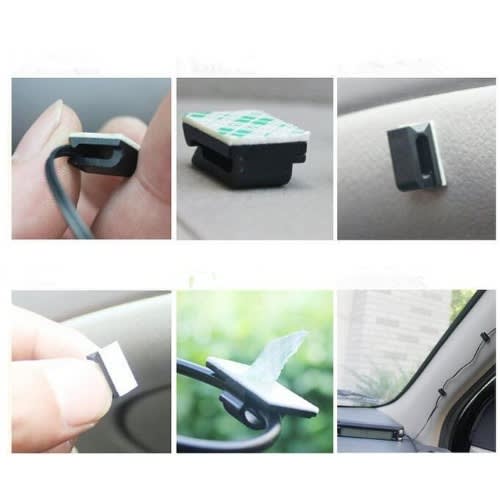 Adhesive Cable Wire Organizer Clips - 10pcs