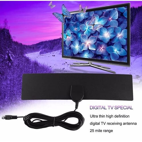 Digital Ultra Thin High-Definition 4K Range Signal Reception TV Antenna