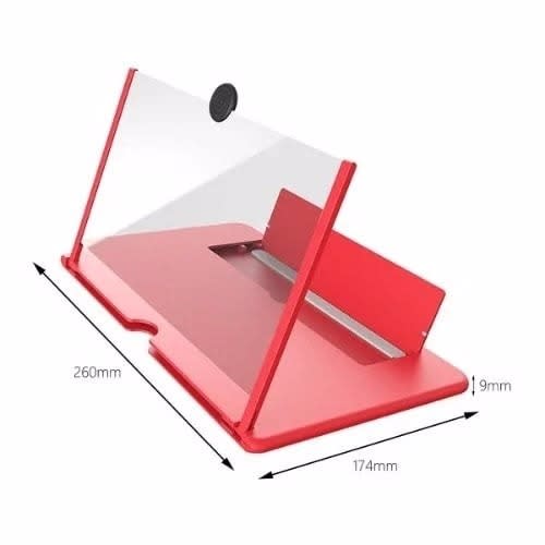 Mobile Phone Video Amplifier Enlarged Screen Magnifier - Red