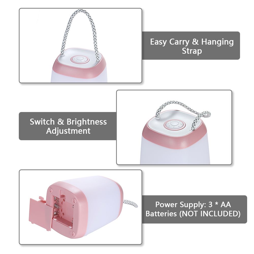 Portable Night Light Bedside Lamp With Easy Carry Strap 30/