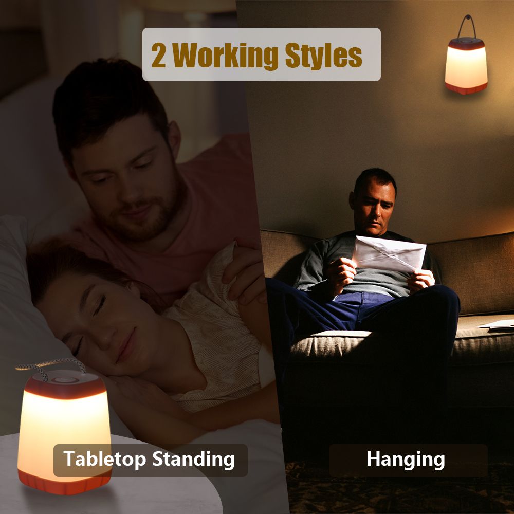 Portable Night Light Bedside Lamp With Easy Carry Strap 30/